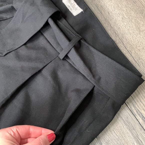 Nine Eight Black Flowy/straight Leg Pants Size 10 - Picture 3 of 6